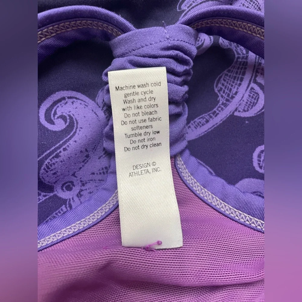 Athleta Women Purple Swim Bikini Top Size Small - Picture 7 of 8